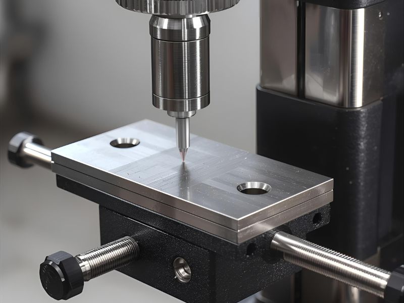 Milling vise and angle plate on mini mill 