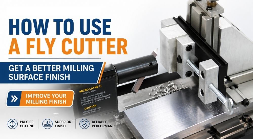 Fly cutter used on a milling machine for better surface finish